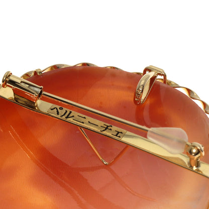 Maestro Aniello Pernice cameo Brooch K18 Yellow Gold Ladies [Used]