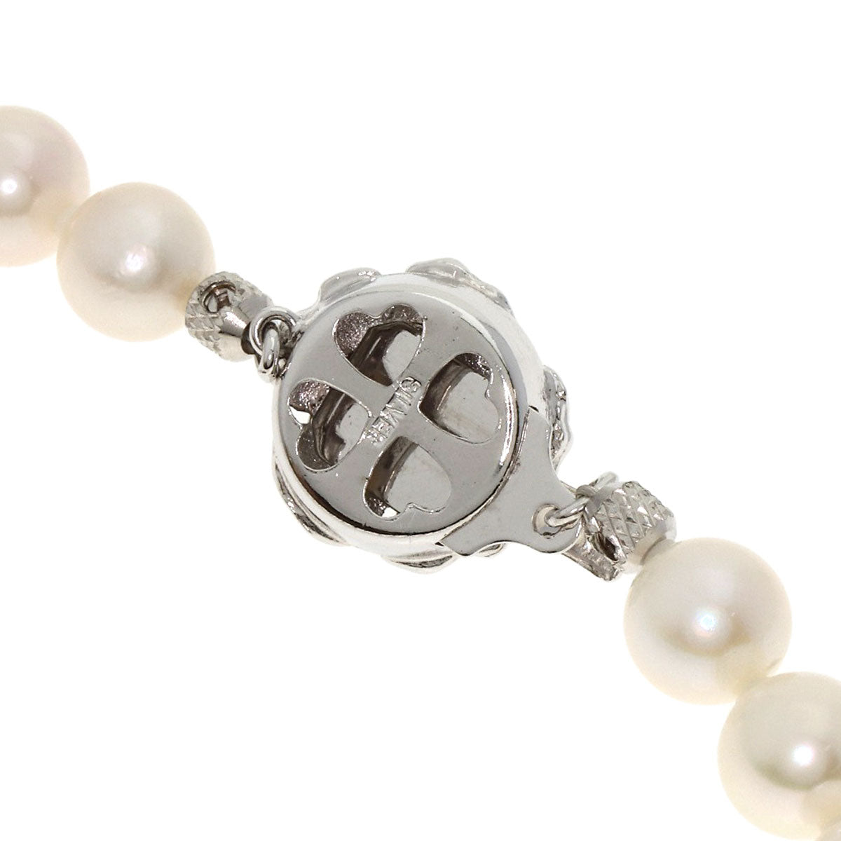 Akoya pearl Pearl Earring 2 piece set Necklace Silver 35.2g　Ladies