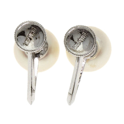 Akoya pearl Pearl Earring 2 piece set Necklace Silver 35.2g　Ladies