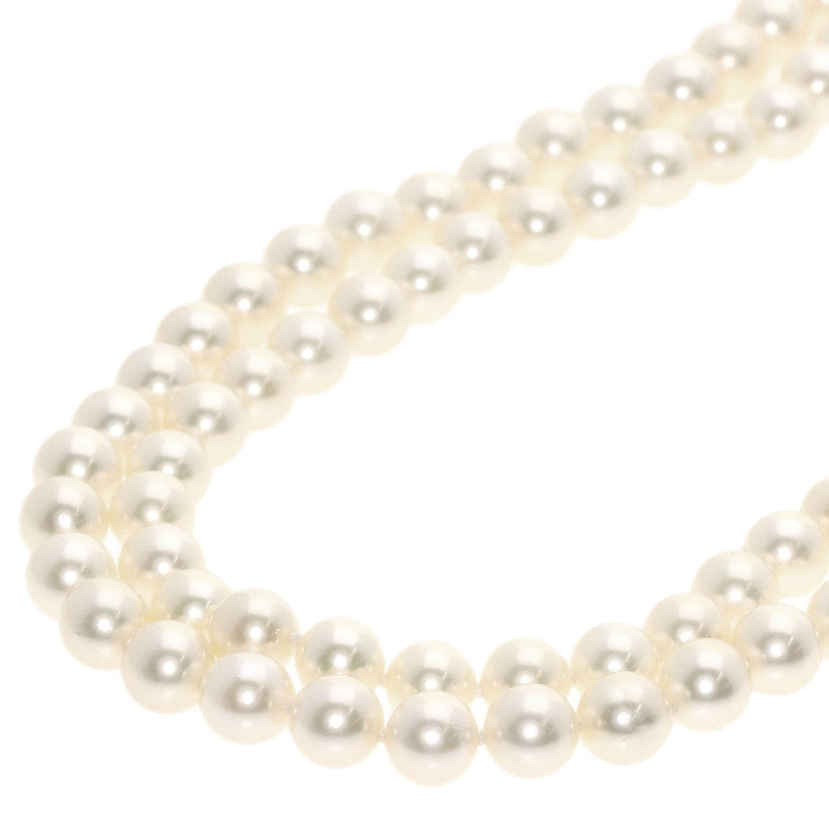 MIKIMOTO   Necklace Long Pearl K14 White Gold Ladies