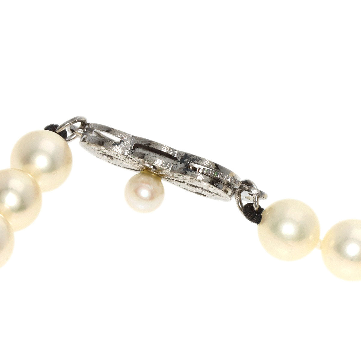MIKIMOTO   Necklace Long Pearl K14 White Gold Ladies