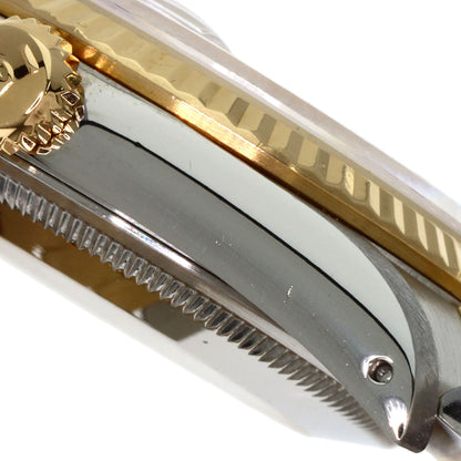 ROLEX Datejust 10P Diamond Champagne Houndstooth Watches 16233G Stainless Steel/SSxK18YG mens