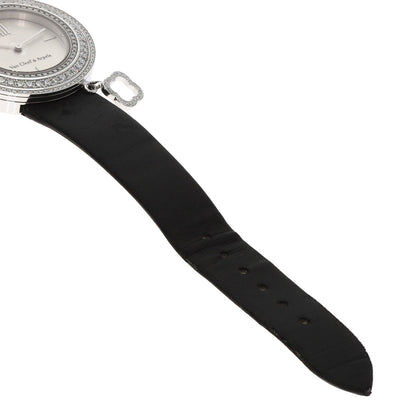 Van Cleef & Arpels Charm Watch 1.3" Watches VCARM95300 K18 White Gold/Leather Ladies
