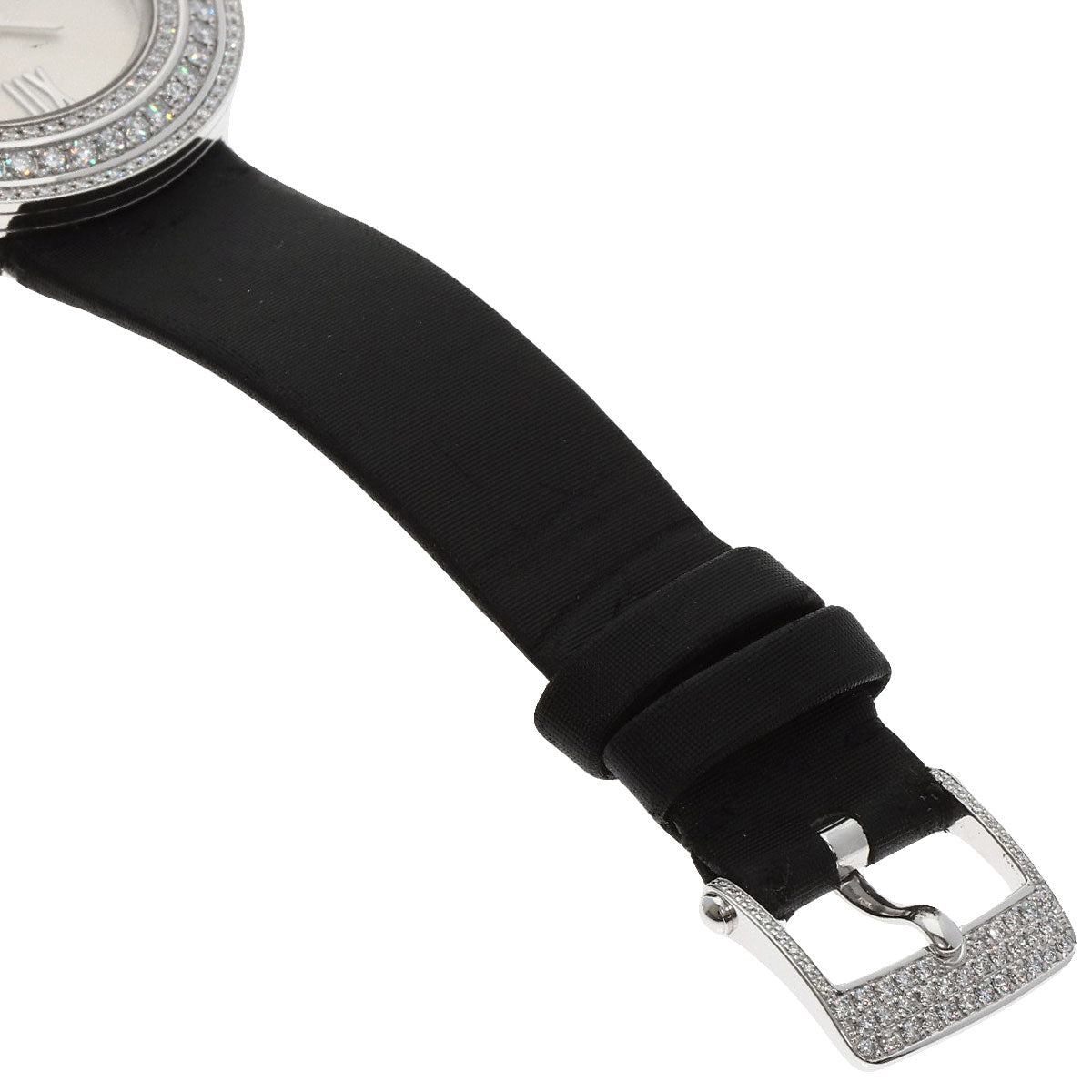 Van Cleef & Arpels Charm Watch 1.3" Watches VCARM95300 K18 White Gold/Leather Ladies