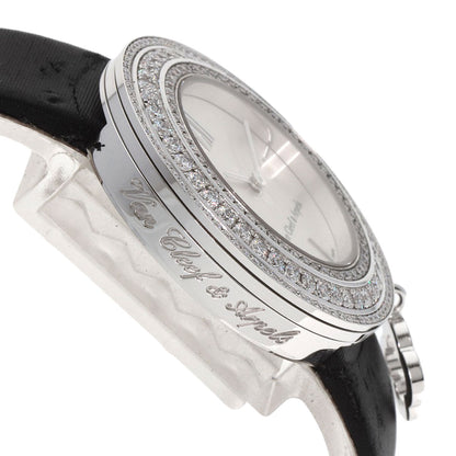 Van Cleef & Arpels Charm Watch 1.3" Watches VCARM95300 K18 White Gold/Leather Ladies