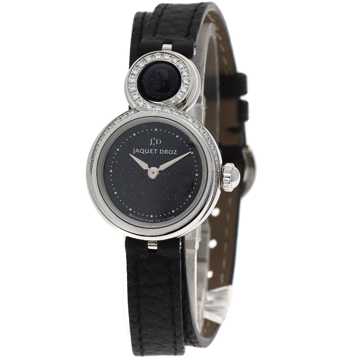 Jaquet Droz Lady 8 Petite Aventurine Watches J014600371 Stainless Steel/Leather Ladies