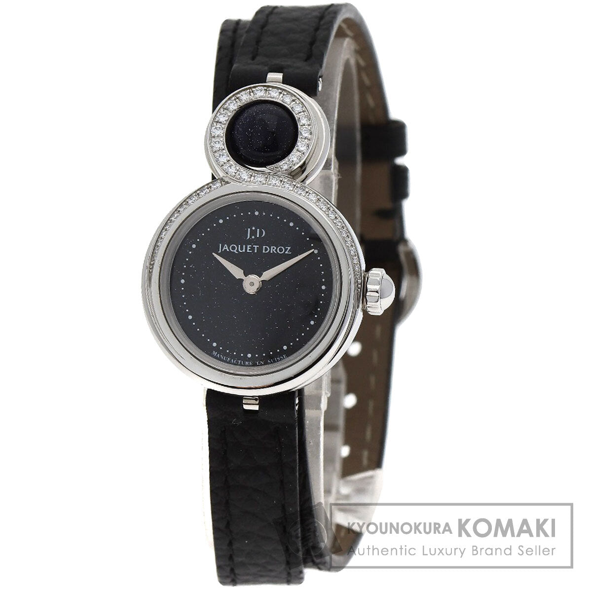 Jaquet Droz Lady 8 Petite Aventurine Watches J014600371 Stainless Steel/Leather Ladies