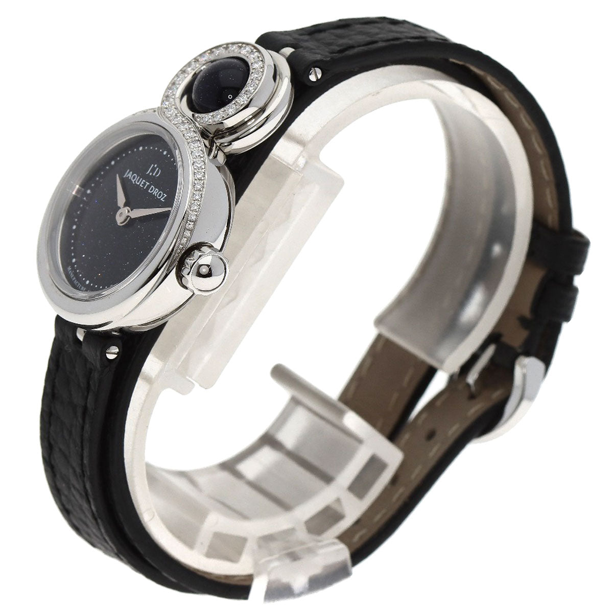 Jaquet Droz Lady 8 Petite Aventurine Watches J014600371 Stainless Steel/Leather Ladies