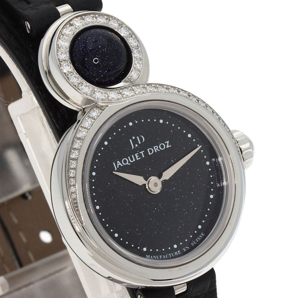 Jaquet Droz Lady 8 Petite Aventurine Watches J014600371 Stainless Steel/Leather Ladies