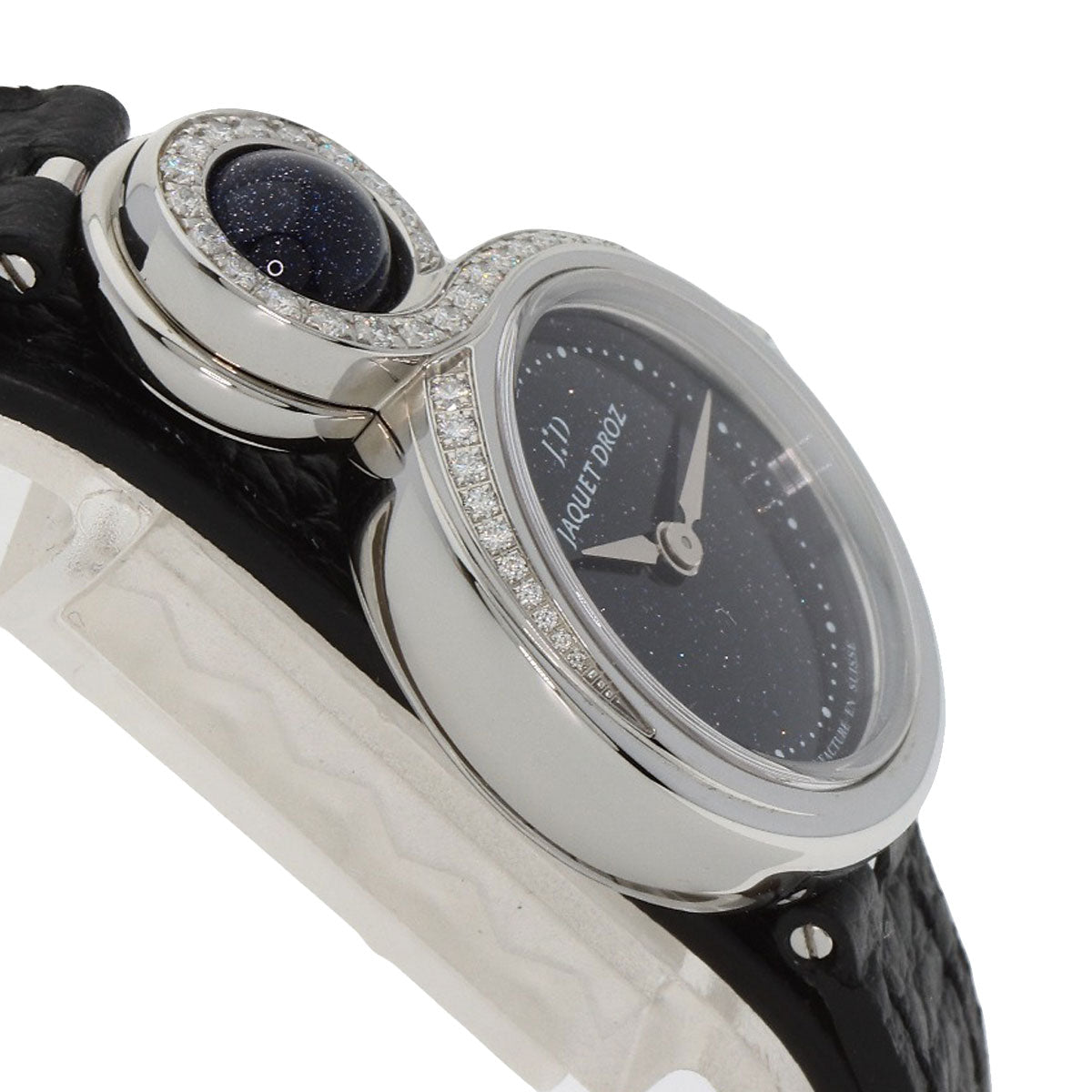 Jaquet Droz Lady 8 Petite Aventurine Watches J014600371 K18 White Gold/Leather Ladies