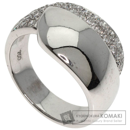 0.54ct Diamond Ring K18 White Gold  8.3g　Ladies