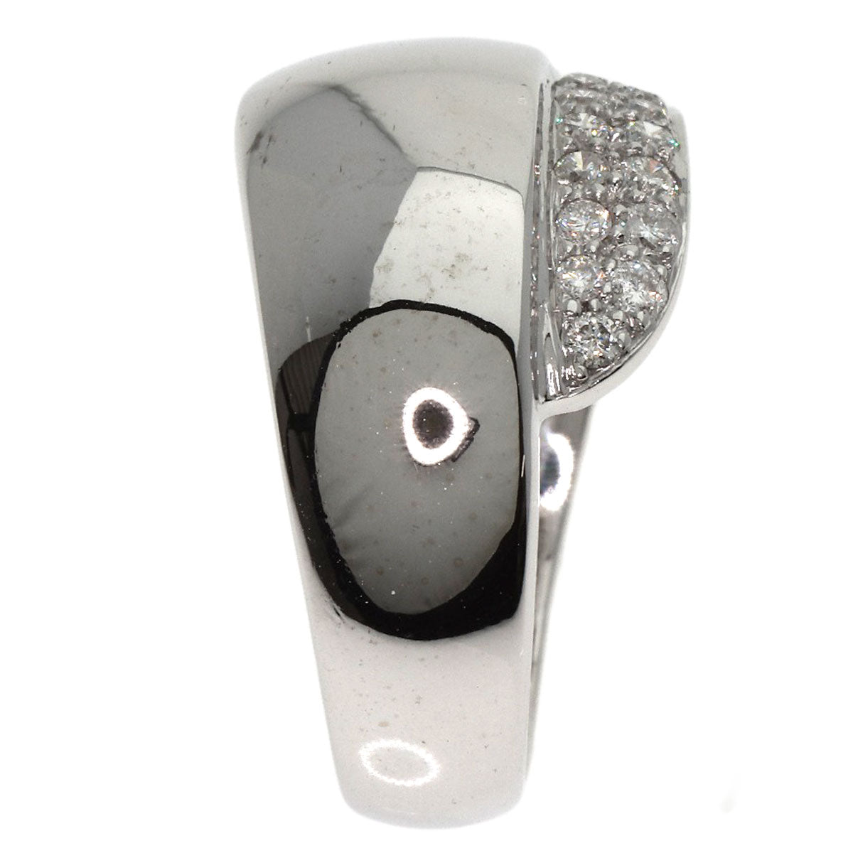 0.54ct Diamond Ring K18 White Gold  8.3g　Ladies