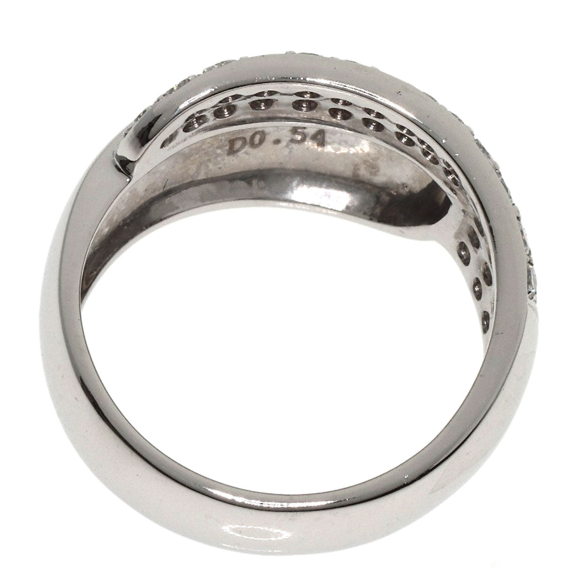 0.54ct Diamond Ring K18 White Gold  8.3g　Ladies