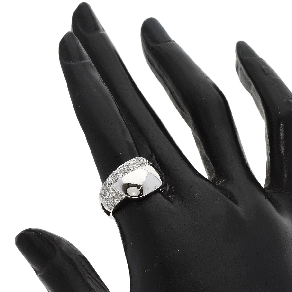 0.54ct Diamond Ring K18 White Gold  8.3g　Ladies