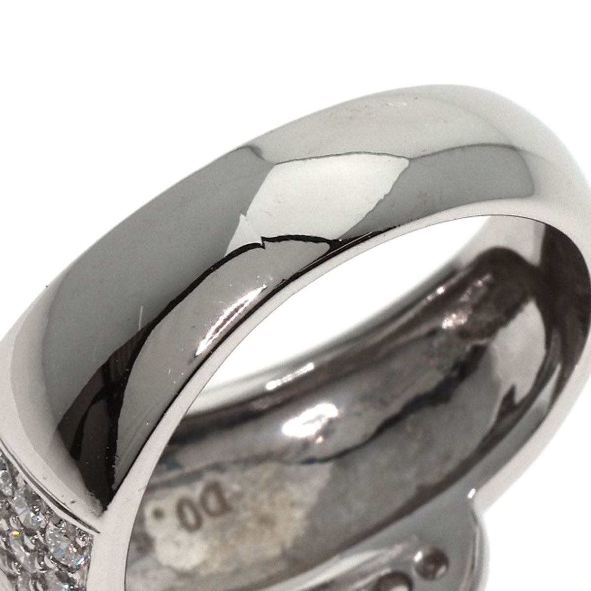 0.54ct Diamond Ring K18 White Gold  8.3g　Ladies