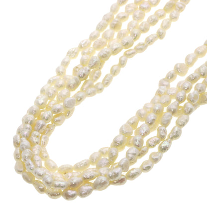 Freshwater Pearl Pearl 5 strands Necklace Metal 52.4g　Ladies