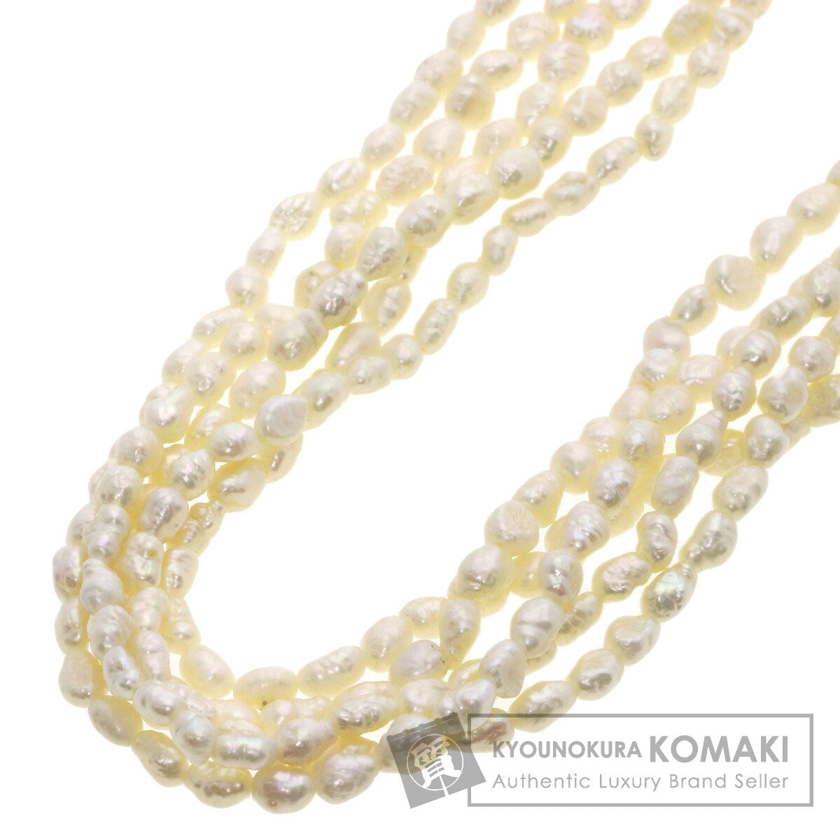 Freshwater Pearl Pearl 5 strands Necklace Metal 52.4g　Ladies
