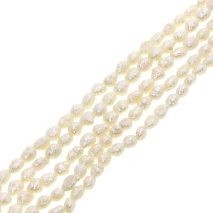 Freshwater Pearl Pearl 5 strands Necklace Metal 52.4g　Ladies