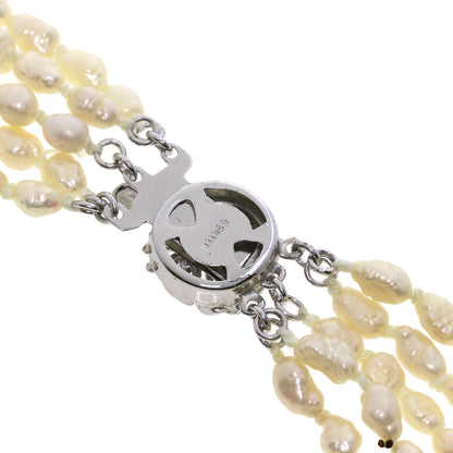 Freshwater Pearl Pearl 5 strands Necklace Metal 52.4g　Ladies