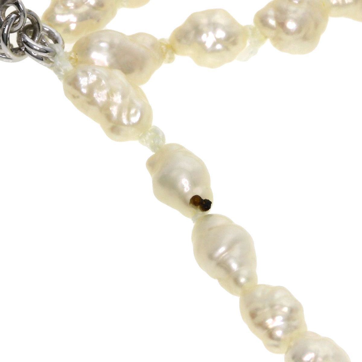Freshwater Pearl Pearl 5 strands Necklace Metal 52.4g　Ladies