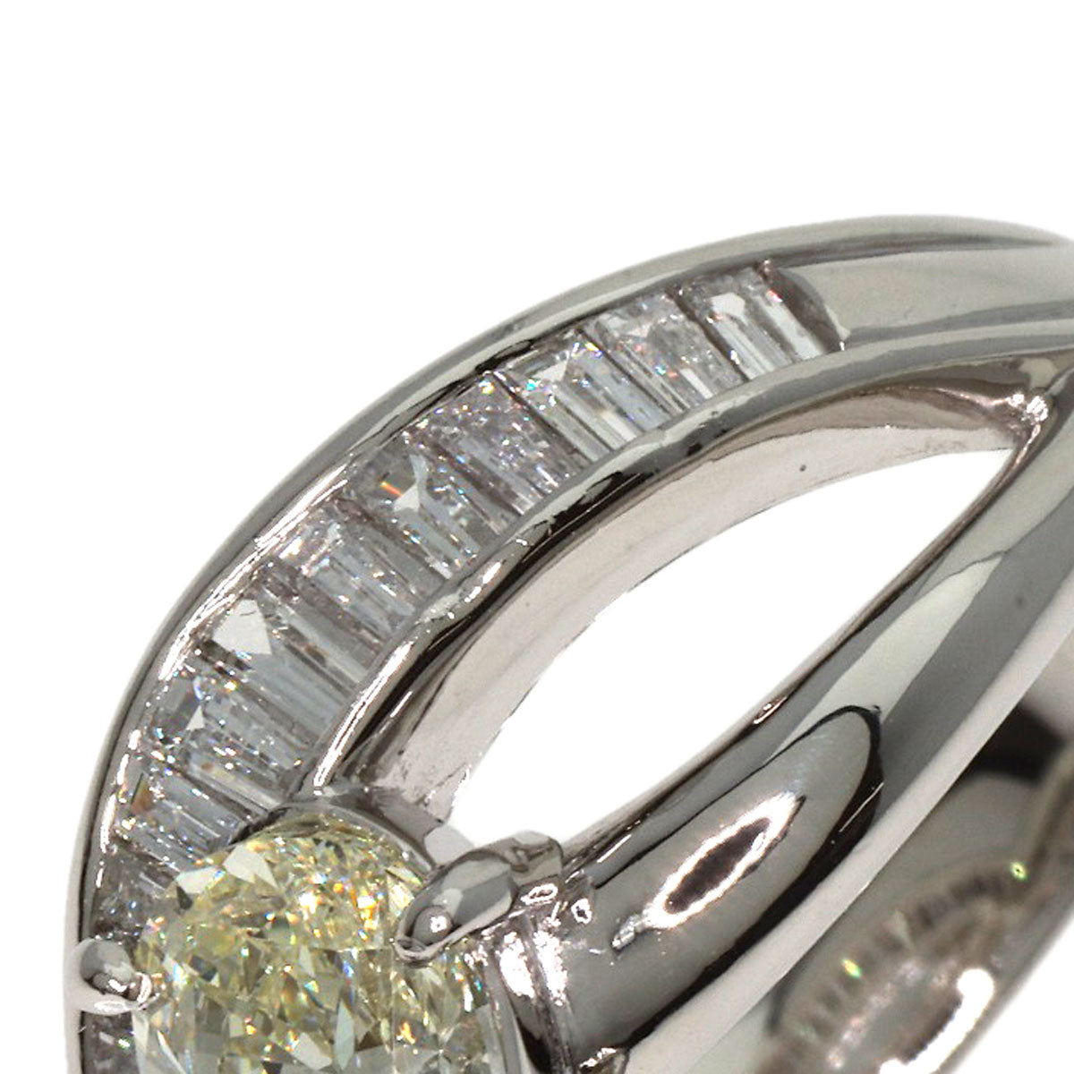 1.039ct Diamond Ring Platinum PT900  9.6g　Ladies