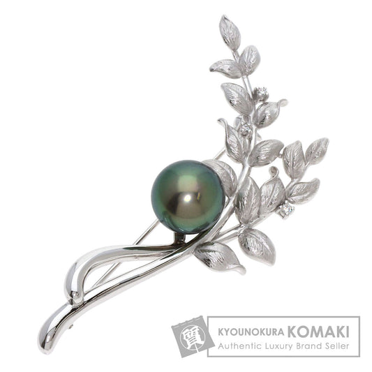 TASAKI   Brooch Pearl Pearl Diamond K18 White Gold Ladies