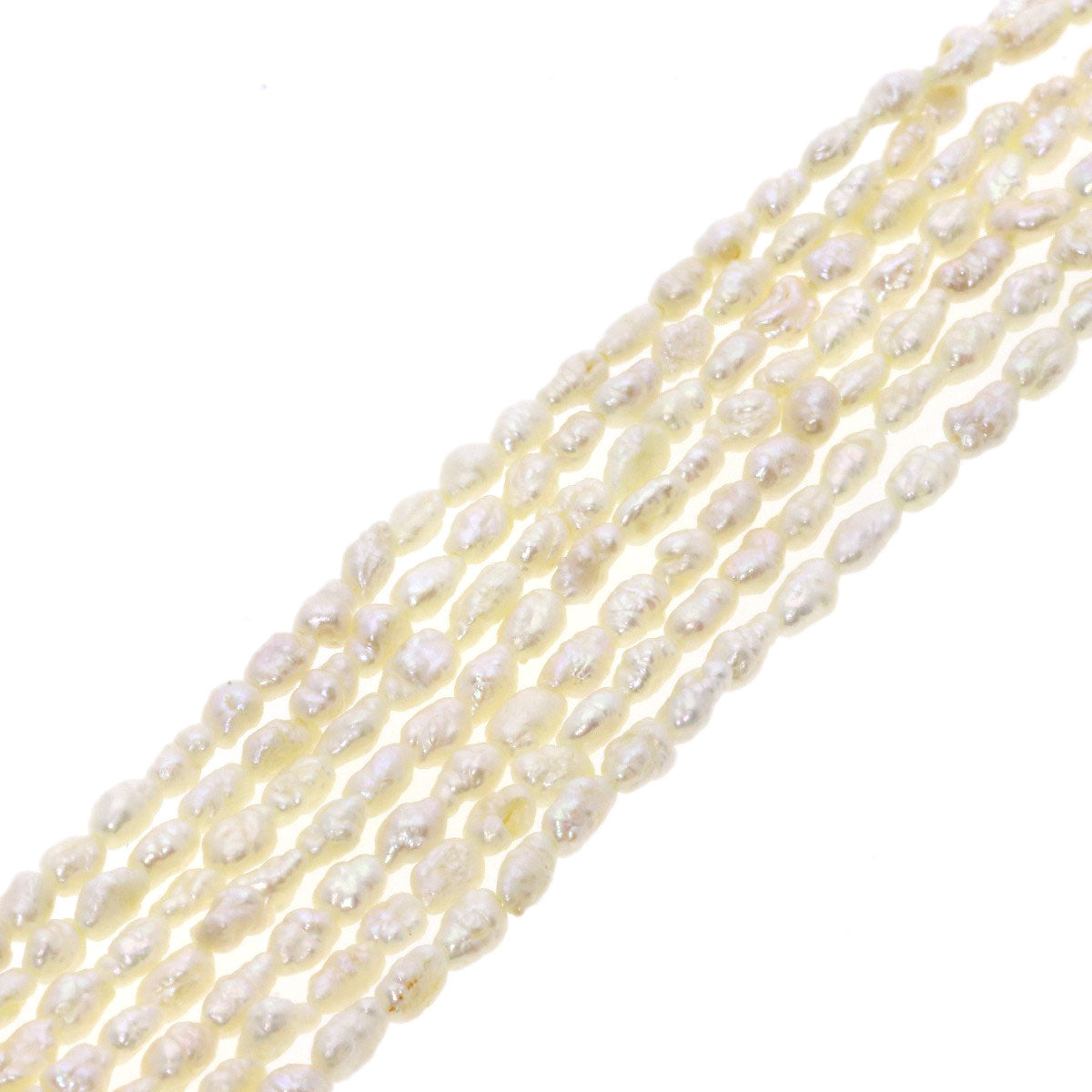 Freshwater Pearl 7 rows Necklace Silver 56.7g　Ladies