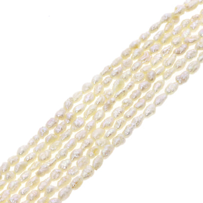 Freshwater Pearl 7 rows Necklace Silver 56.7g　Ladies