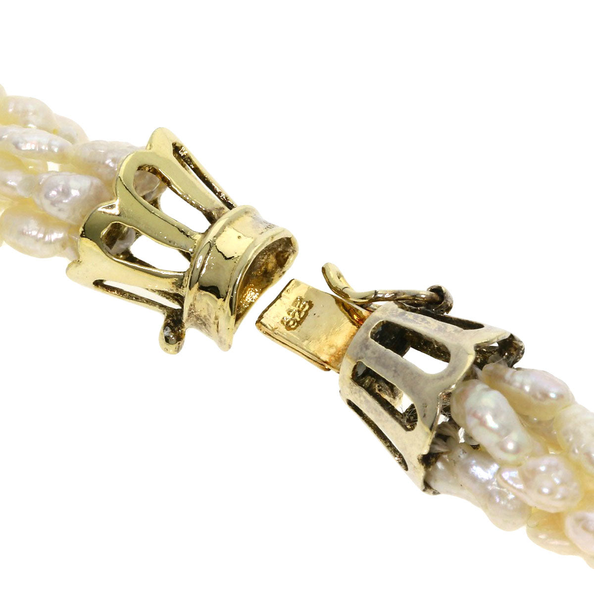 Freshwater Pearl 7 rows Necklace Silver 56.7g　Ladies