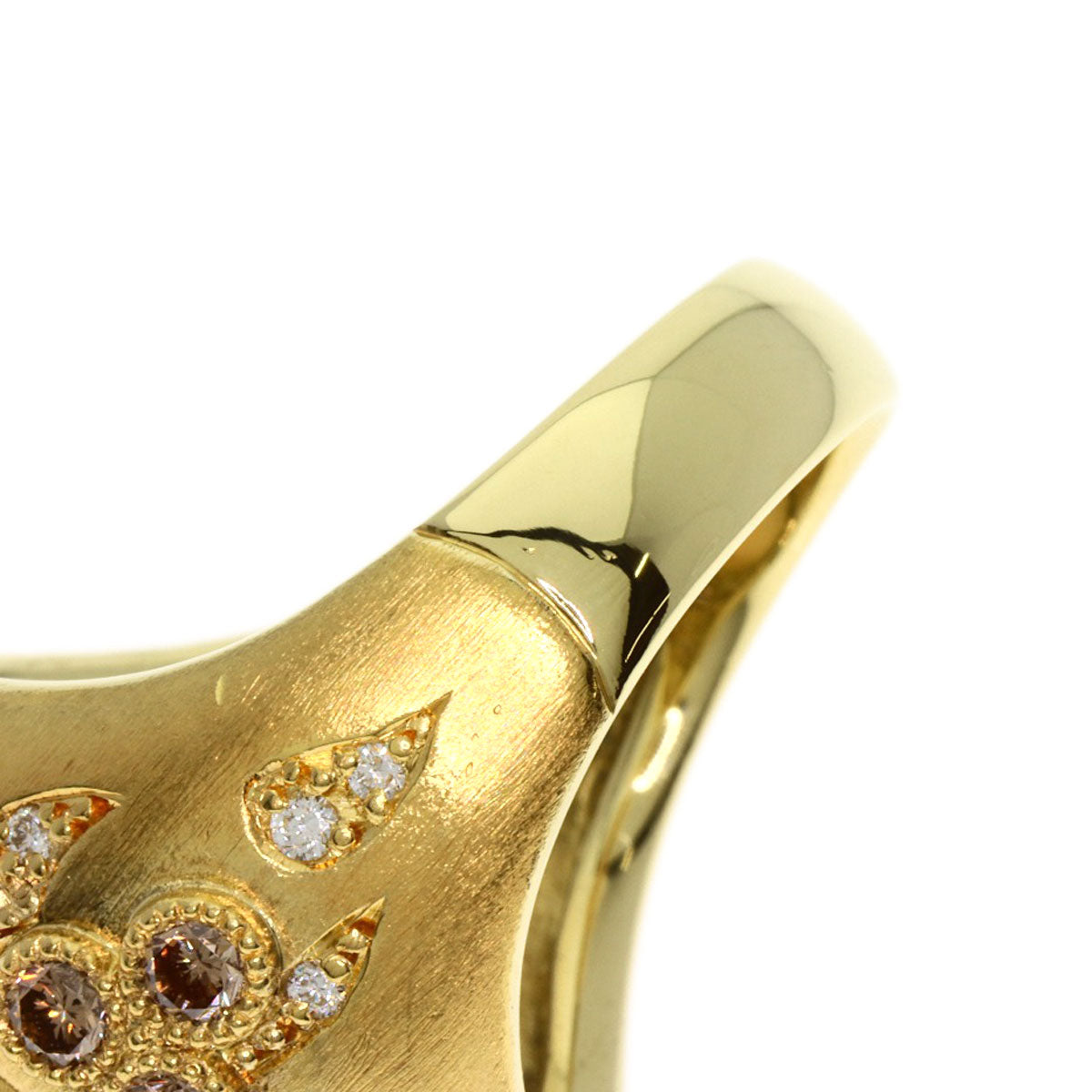 13.16ct Moonstone Diamond Ring K18 Yellow Gold  15.3g　Ladies