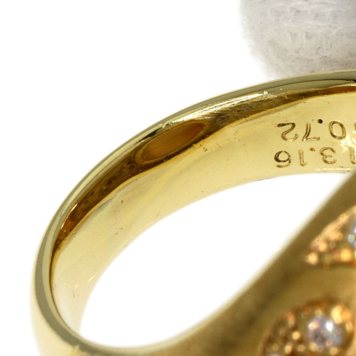 13.16ct Moonstone Diamond Ring K18 Yellow Gold  15.3g　Ladies