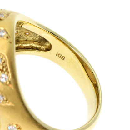 13.16ct Moonstone Diamond Ring K18 Yellow Gold  15.3g　Ladies