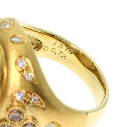 13.16ct Moonstone Diamond Ring K18 Yellow Gold  15.3g　Ladies