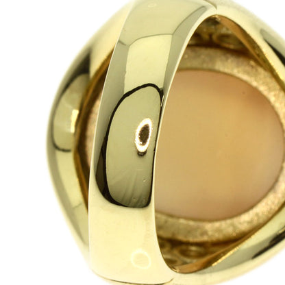 13.16ct Moonstone Diamond Ring K18 Yellow Gold  15.3g　Ladies