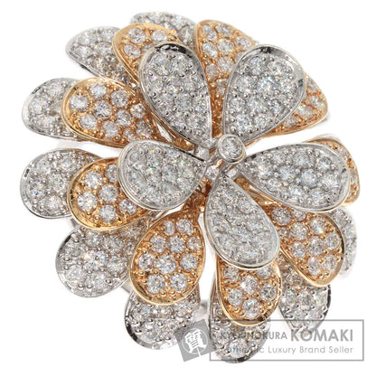 3.57ct Diamond Round Bra Ring K18 White Gold 18K Pink Gold 17.8g　Ladies