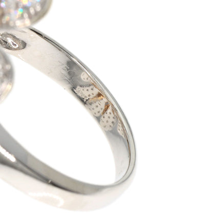 3.57ct Diamond Round Bra Ring K18 White Gold 18K Pink Gold 17.8g　Ladies