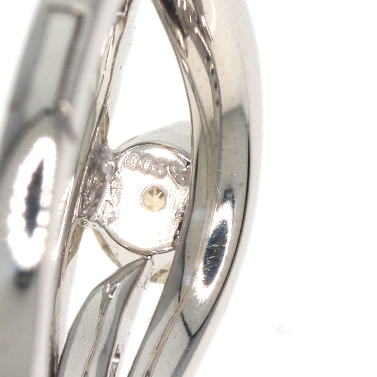 0.356ct Diamond Ring K18 White Gold PT900 6.6g　Ladies