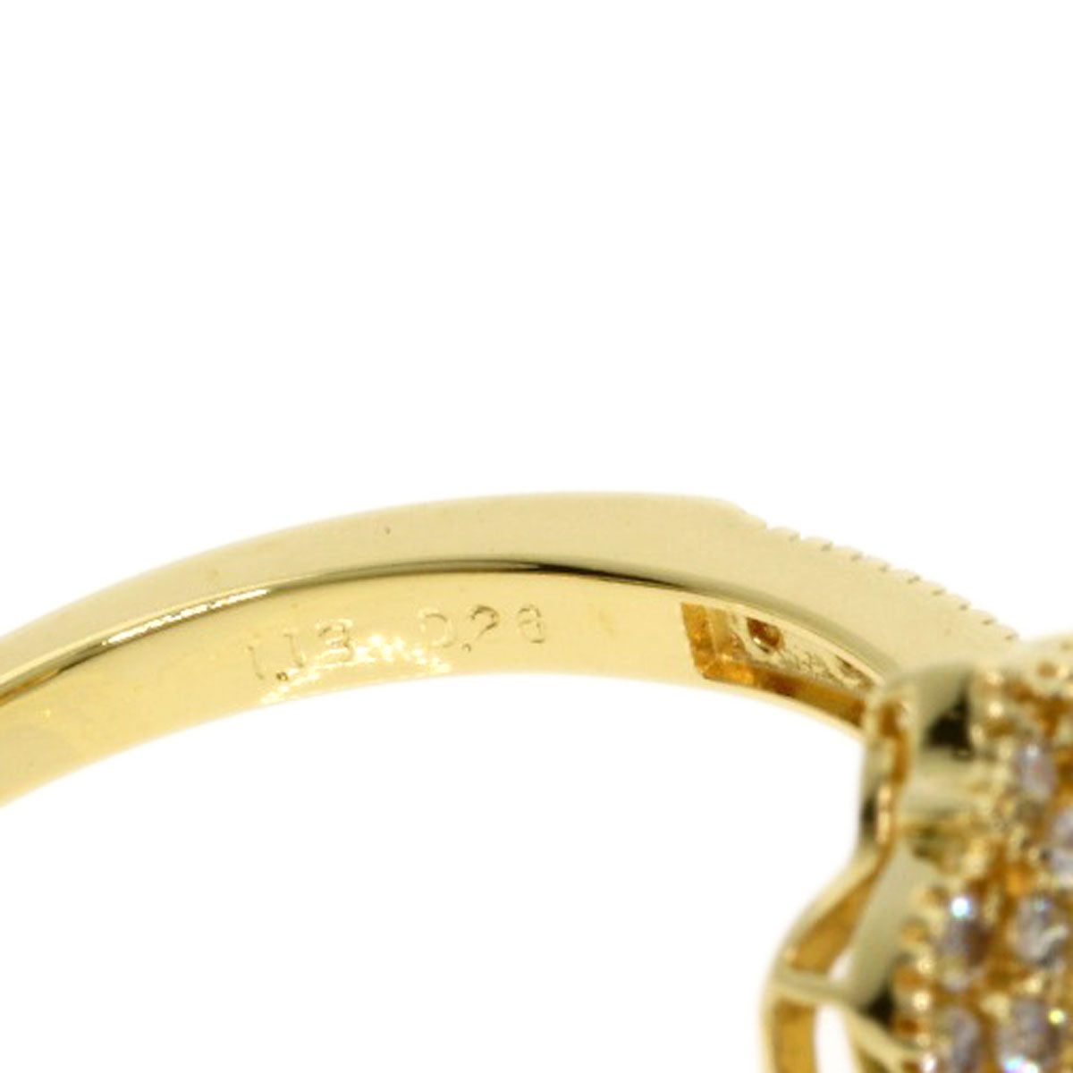1.13ct Sapphire Diamond Ring K18 Yellow Gold  3g　Ladies