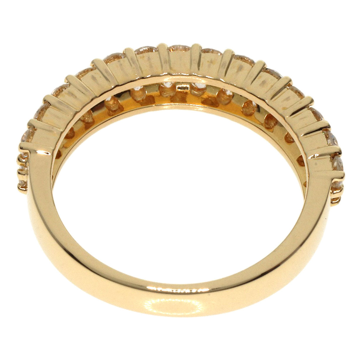 Ponte Vecchio   Ring Diamond K18 Yellow Gold Ladies