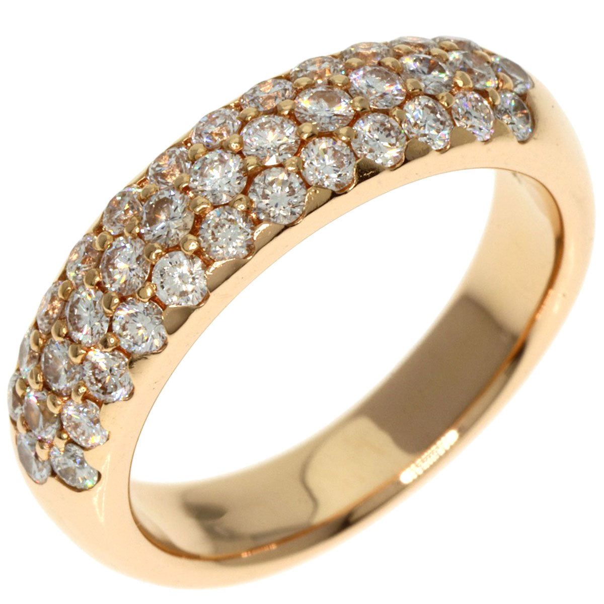 0.85ct Diamond Ring K18 Yellow Gold  6.9g　Ladies