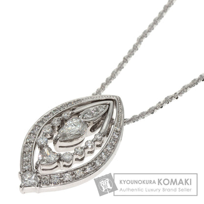 0.406ct Diamond Necklace K18 White Gold  9.5g　Ladies