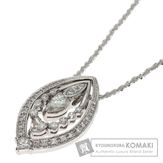 0.406ct Diamond Necklace K18 White Gold  9.5g　Ladies