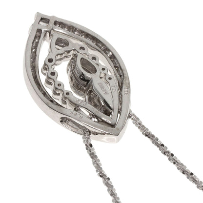 0.406ct Diamond Necklace K18 White Gold  9.5g　Ladies