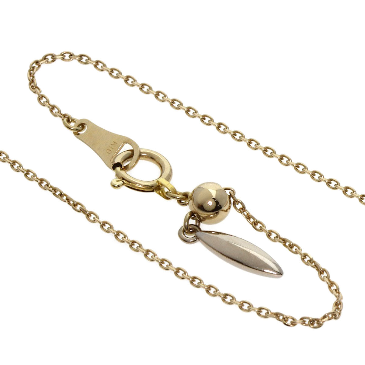 Kashikey Naked Cross Brown Diamond Necklace K18BG Ladies [Used]