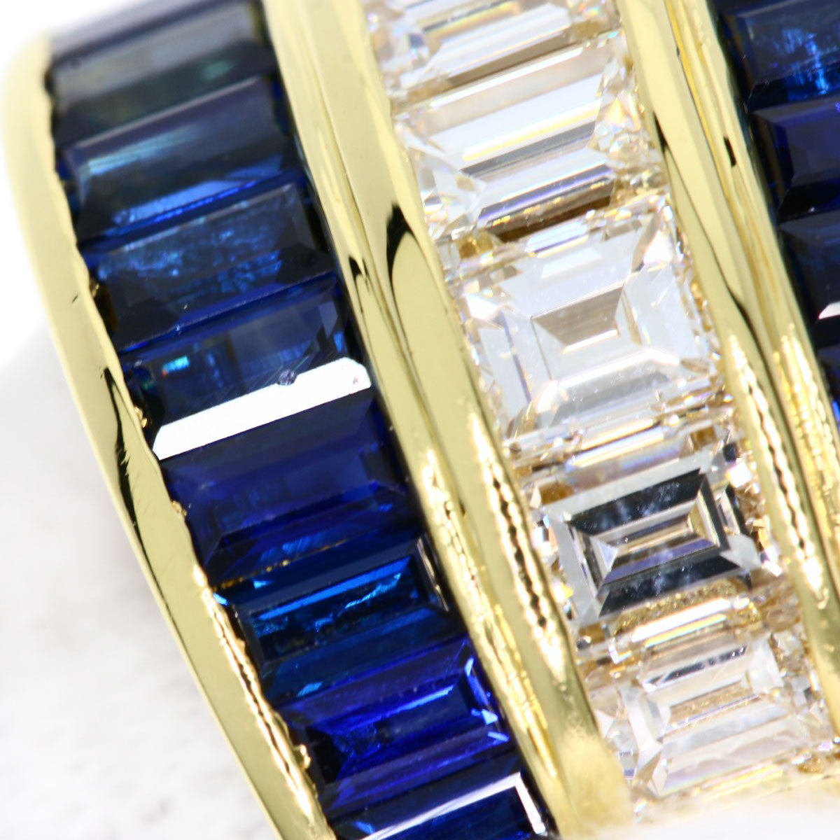 PICCHIOTTI   Ring Sapphire Diamond K18 Yellow Gold Ladies