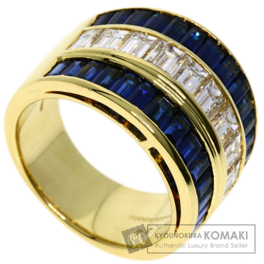 PICCHIOTTI   Ring Sapphire Diamond K18 Yellow Gold Ladies