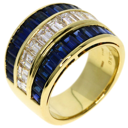 PICCHIOTTI   Ring Sapphire Diamond K18 Yellow Gold Ladies