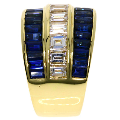 PICCHIOTTI   Ring Sapphire Diamond K18 Yellow Gold Ladies