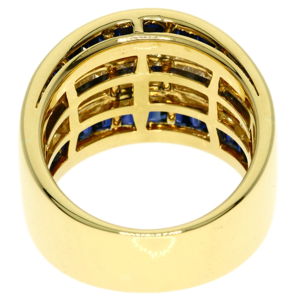 PICCHIOTTI   Ring Sapphire Diamond K18 Yellow Gold Ladies