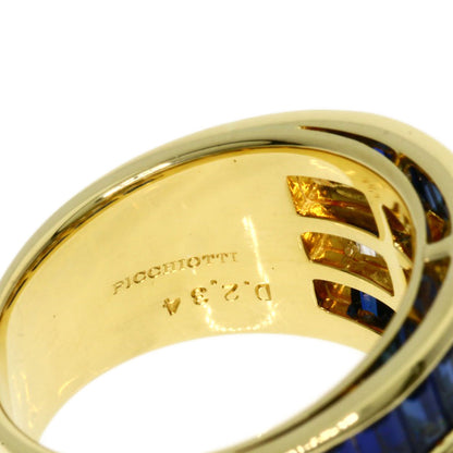 PICCHIOTTI   Ring Sapphire Diamond K18 Yellow Gold Ladies